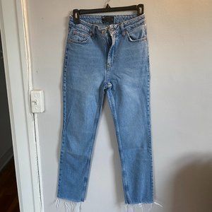 ASOS High-Waisted Light Wash Jeans